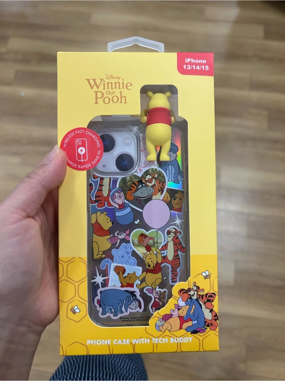 NWT Disney Winnie the Pooh iPhone Case with phone buddy for iPhone 13/14/15